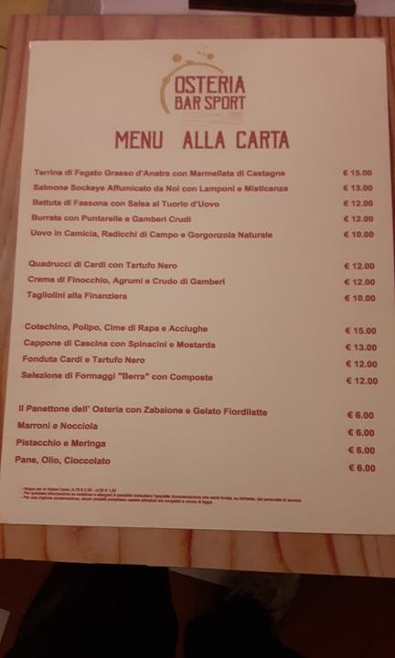 Osteria dello Sport